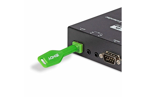 SFP port locks, Green - Key