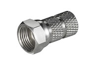 F-kontakt, Twist-on plugg (6,2 – 6,4 mm.) | 100 st paket.