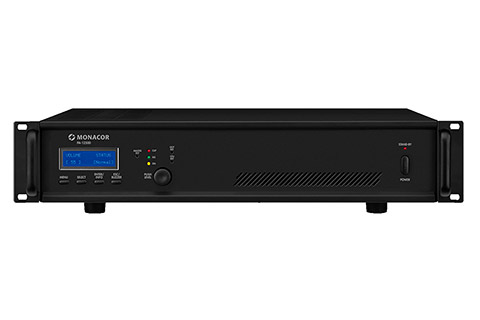 Monacor PA-1250D compact mono amplifier - Front