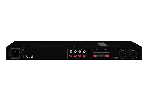 Monacor STA-200D digital stereo amplifier - Back