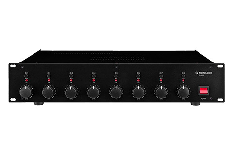 Monacor PA-850D Multi-channel power amplifier - Front