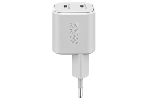 USB-A/ USB-C charger 2x35W PD - Side