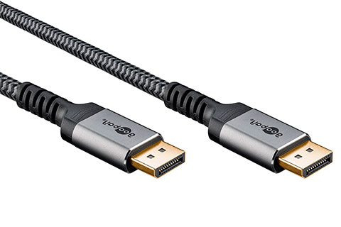 Goobay DisplayPort 2.1 cable 8k@ 144hz, 54 Gbit/s