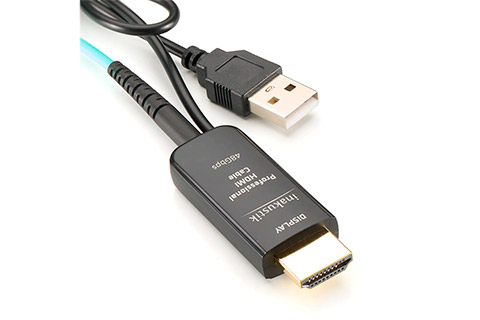 Inakustik Professional HDMI 2.1 MPO Fiber Optic Cable 10K UHD, 48 Gbps, HDR10+ & VRR