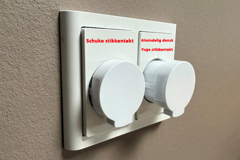 NORM 250V Plug, Flat, 250V, Schuko, 16A - Lifestyle