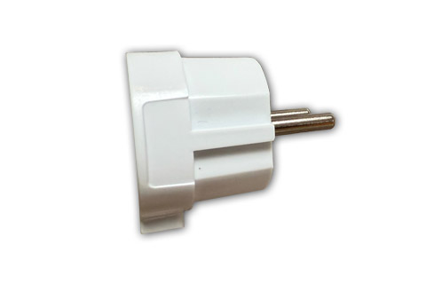 NORM 250V Plug, Flat, 250V, Schuko, 16A - White