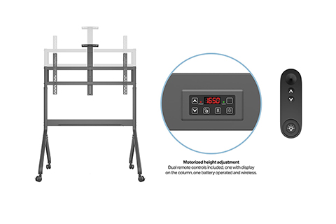 Multibrackets M Motorized Collaboration monitor movable trolley 65