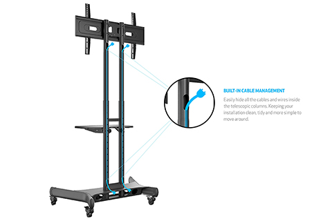 Multibrackets M Public floorstand monitor movable trolley