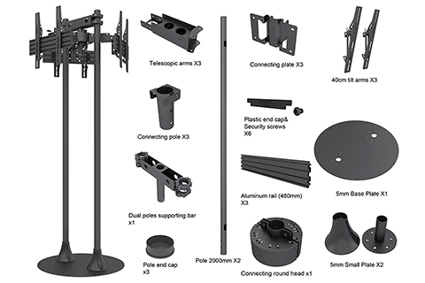 Multibrackets M Floorstand Triple Pro 32