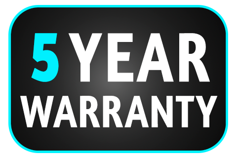 5 year warranty
