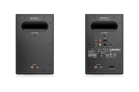 Audio Pro A28 Multiroom Speakers - Black - Back