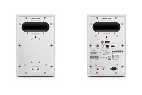 Audio Pro A28 Multiroom Speakers - White - Back