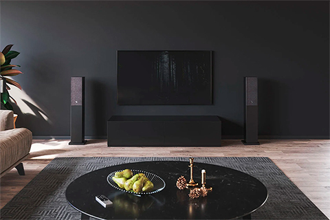 Audio Pro A38 Multiroom Speaker - Black - Lifestyle