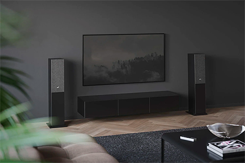 Audio Pro A48 Multiroom Speakers - Black - Lifestyle