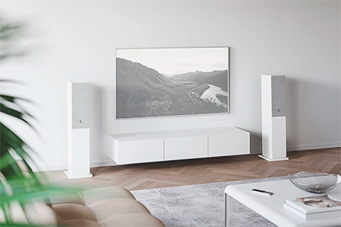 Audio Pro A48 Multiroom Speakers - White - Lifestyle