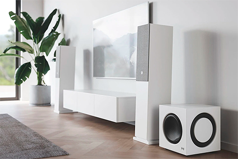 Audio Pro A48 Multiroom Speakers - White - Lifestyle