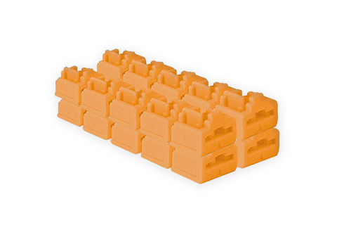 SFP Port Locks - Orange