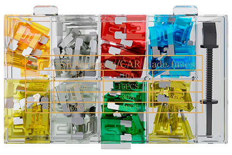Car Blade Fuse Assortment, 101 pcs.