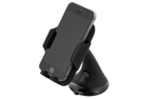 Smartphone adjustable mount with suction cup