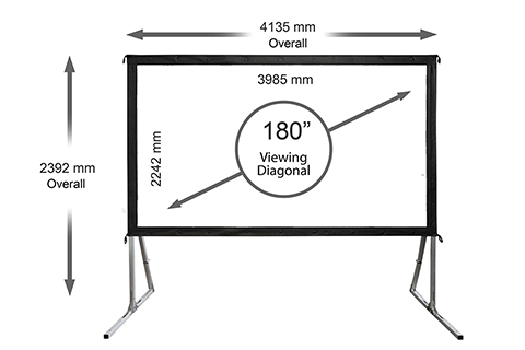 Elite Screens Quickstand fast fold canvas pro - 180