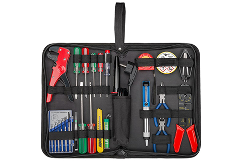 Soldering Set and Tool Kit in Handy Bag, 20 pcs
