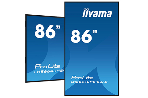 iiyama 4K UHD signage monitor, 75-86