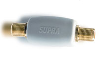 SUPRA GSS F-con TV EU straight shape galvanic isolator 100MHz-1.4GHz, 5dB (F-connector Female-Female)