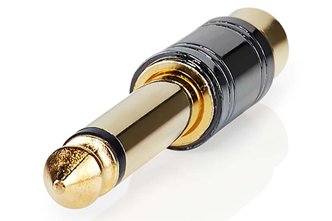 RCA Phono to Mono Jack adapter, RCA Phono – 1x 6,35 mm. mono jack