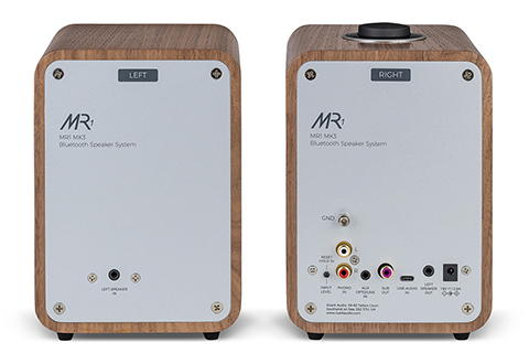 Ruark Audio MR1 MK3 active Bluetooth speakers - Walnut - Back