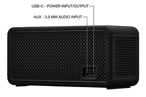 Marshall Middleton II Portable Bluetooth Speaker - Back