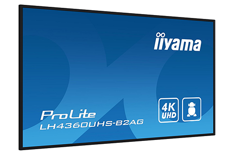 iiyama 4K UHD signage monitor, 43-65