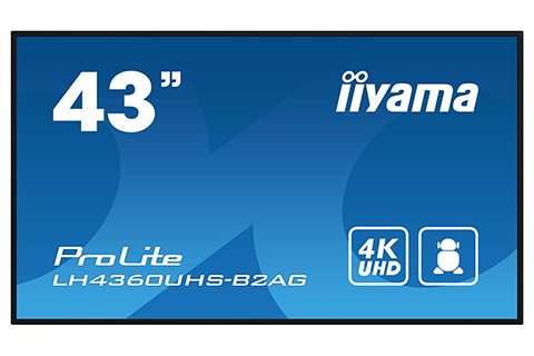 iiyama 4K UHD signage monitor, 43-65