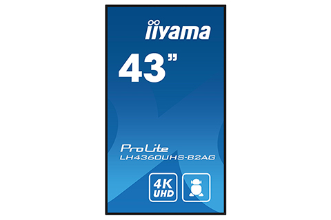 iiyama 4K UHD signage monitor, 43-65