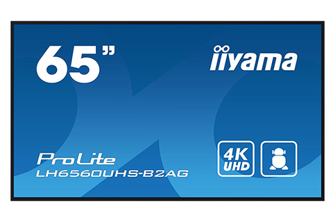 iiyama 4K UHD signage monitor, 43-65