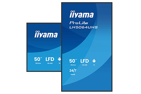 iiyama 4K UHD signage monitor, 50-86