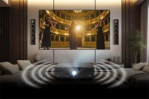 Optoma UHZ68LV, 4K Projector, DLP, Laser - Lifestyle