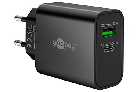 USB-C & USB-A Charger - Black