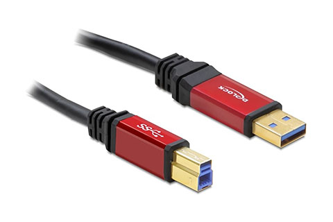 DeLOCK USB charging adapter cable, USB-A – USB B, 3 meter