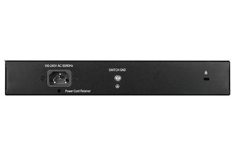 D-Link DGS-1008MP Network Gigabit Switch, 8 Port, POE+ - Back