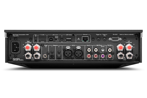 Cambridge Audio EVO 150 SE, Network streaming amplifier, 2x 150W, 8 Ohm - Back