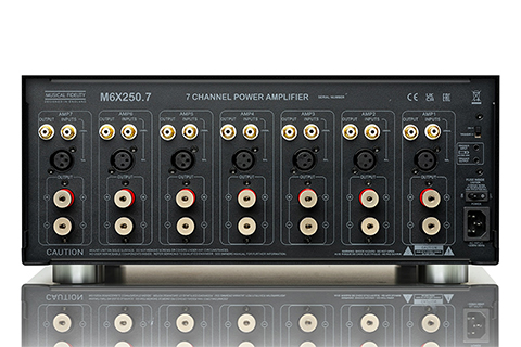 Musical Fidelity M6X 250.7 amplifier, 7 channels - Back