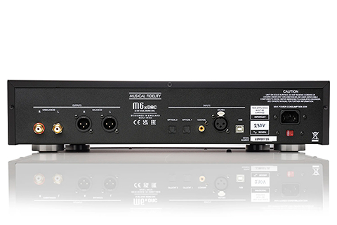 Musical Fidelity M6X DAC - Back