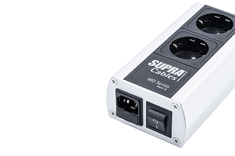 SUPRA MD02-EU MKIII power strip, With power on/off switch