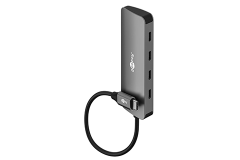 4-port USB hub slim with cable
