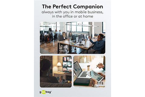 4-port USB hub slim with cable - Lifestyle