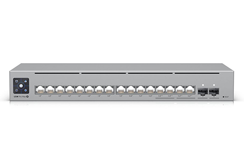 Ubiquiti UniFi 16-port network switch with 16 x PoE (12x GbE PoE+ ports, 4x GbE PoE++ ports)