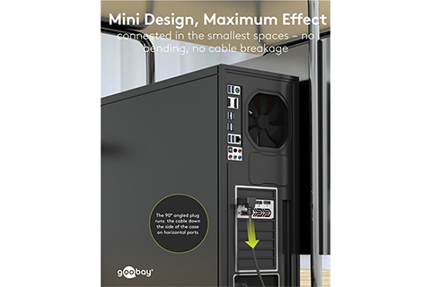 Angled DisplayPort 2.1 DP40 Cable (4K@144Hz / 8K@60Hz) - Lifestyle