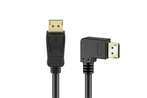 Angled DisplayPort 2.1 DP40 Cable (4K@144Hz / 8K@60Hz)