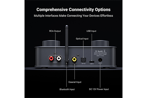Fosi Audio K7 DAC Headphone Amplifier (BT 5.0) - Lifestyle