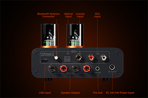 Fosi Audio MC351 Integrated Amp (DAC) - Back